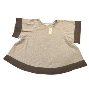 Anthropologie Gray Crop Top